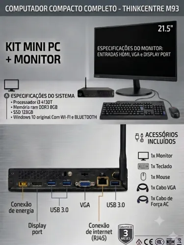 Mini computador completo C/ garantia