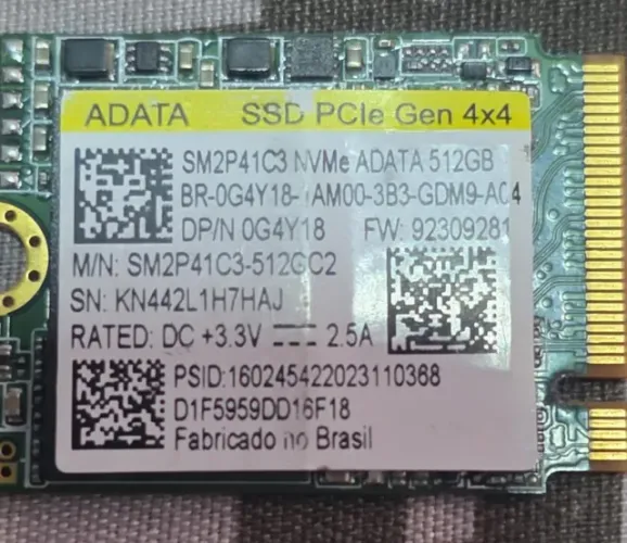 SSD NVMe ADATA 512GB PCIe Gen4x4