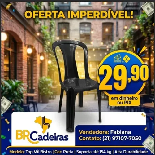 Cadeira plastica