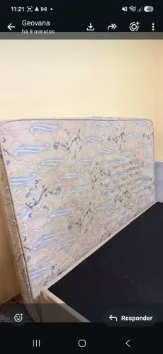 Box novo e colchão usado 
