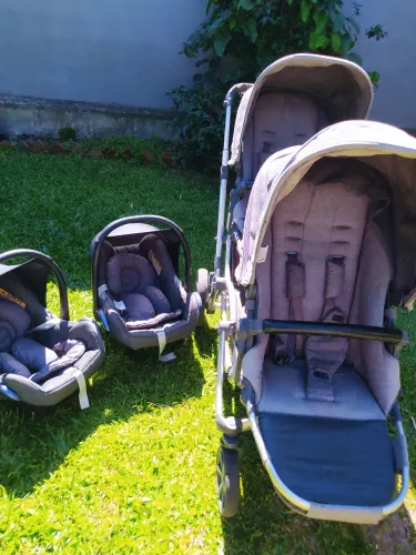 Carrinho de bebê ABC Disign Zoom para gêmeos 
