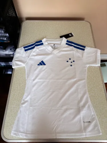 Camisa Cruzeiro II 26/27- Feminina - Branca ( Marca dágua da América do Sul)