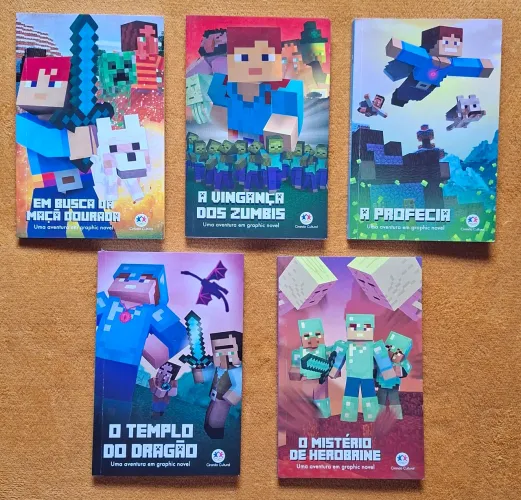 HQ Minecraft 02 coleções completas 09 volumes