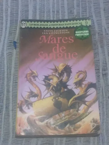 Livro RPG Jogos aventuras Fantásticas 9 Mares de Sangue Steve Jackson Ian Livingstone