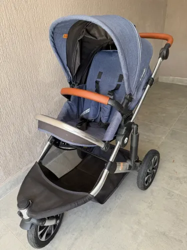 Carrinho de Bebê Litet Jet 3 Rodas Azul BB681 - Esportivo, Pneumático, Até 15kg