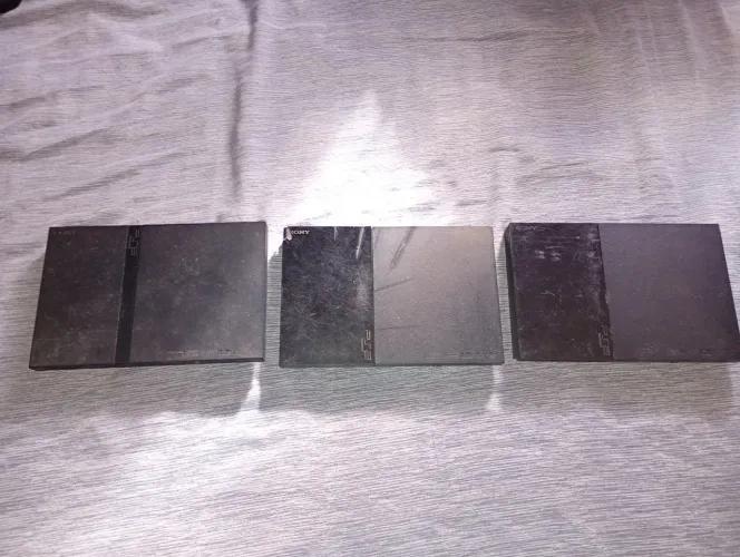 3 Playstation 2 com defeito não tem imagem 