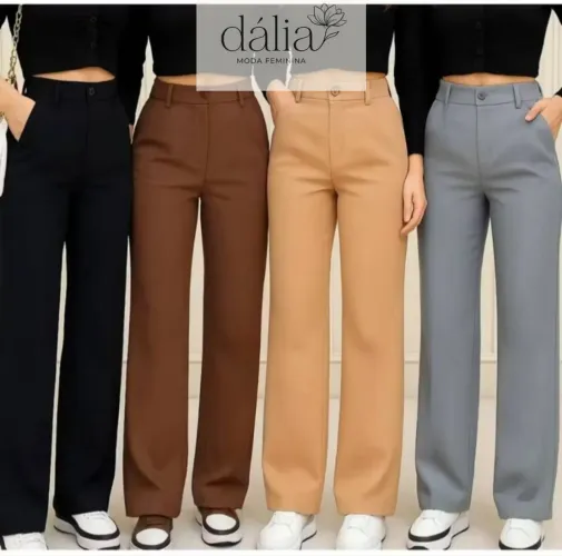Calça social alfaiataria feminina