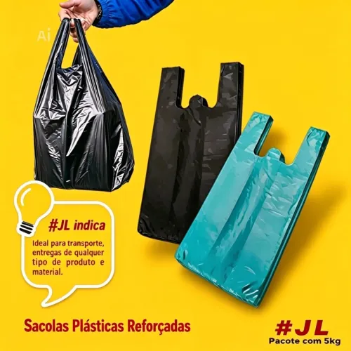 Sacolas plástica
