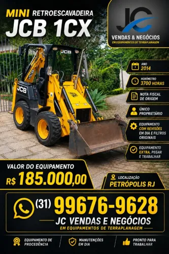 Mini retroescavadeira JCB 1CX