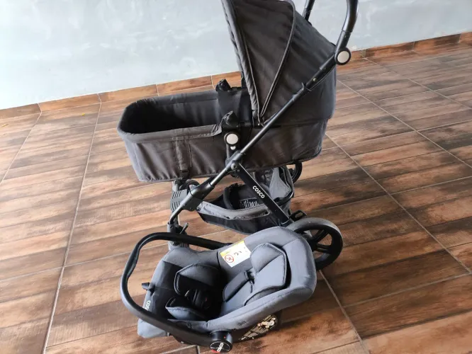 Carrinho de Bebê com Bebê Conforto Cosco Kids - Poppy Duo 0 a 15kg