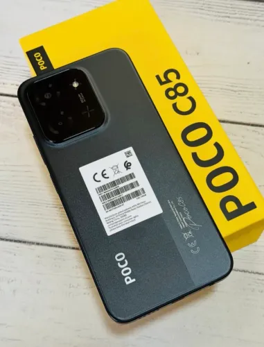 Telefone Com Pagamento NFC - Poco C85 256/8 + Brinde (Preto)