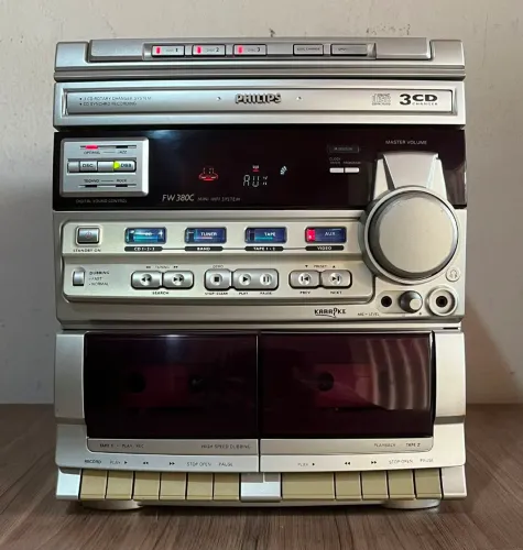 Aparelho do Mini System Philips Fw-380c 800Watts *Sony*Aiwa Leia Descrição