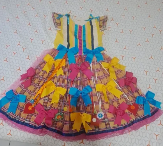 Vestido junino infantil