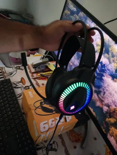 Headset gamer RGB gaming master novo