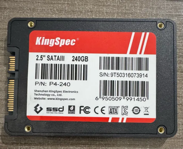 Armazenamento Sata 3, 2.5?. 240gb