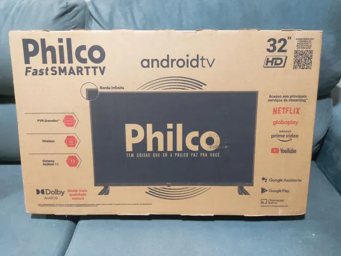 SMART TV PHILCO 32 POLEGADAS NOVA LACRADA COM NOTA FISCAL E GARANTIA