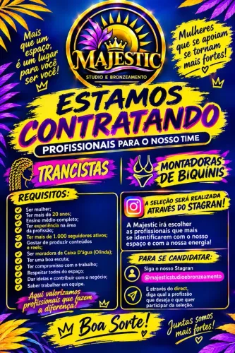 Contrato para Trancistas e Montadora de biqquine