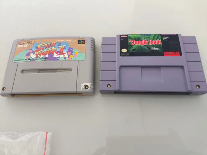 Jungle book Snes e street fighter famicon