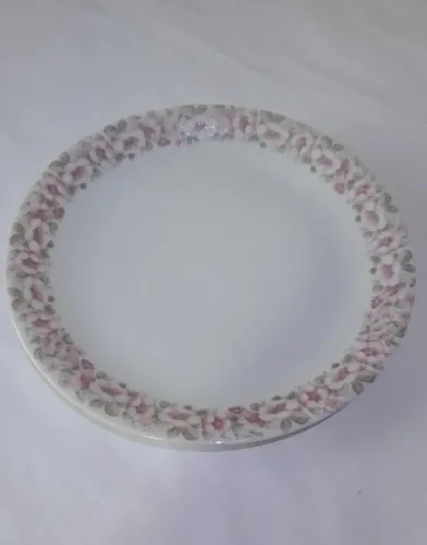 Conjunto De Pratos Renner Medaillon Floral 24 Pratos Rasos + Sobremesa