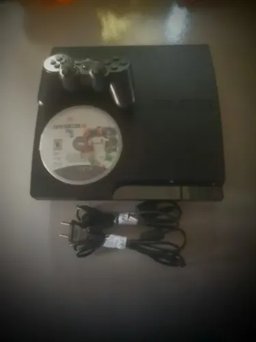 PS3 Slim 160GB Original Funcionando + Controle + Cabo 