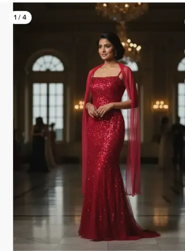 VESTIDO DE FESTA VERMELHO