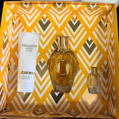 Million Gold For Her edp 90ml<br>Loção 100ml<br>Mini 4ml