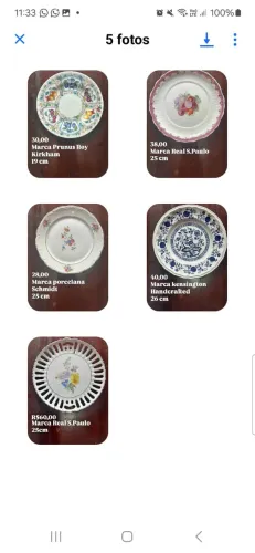 Pratos decorativos 