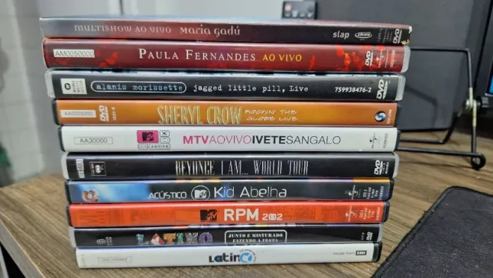 DVDs de Shows (Kit com 10 DVDs de shows)