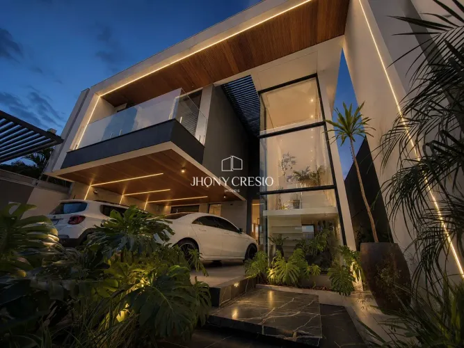 Casa com 4 quartos, mobiliada e decoração de extrema qualidade.