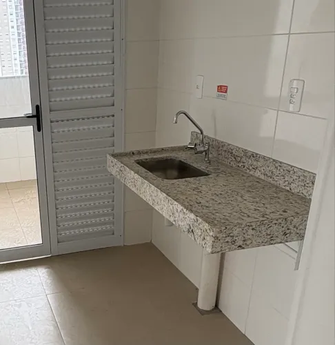 Pia Cozinha Granito Branco Dallas 1,20x56