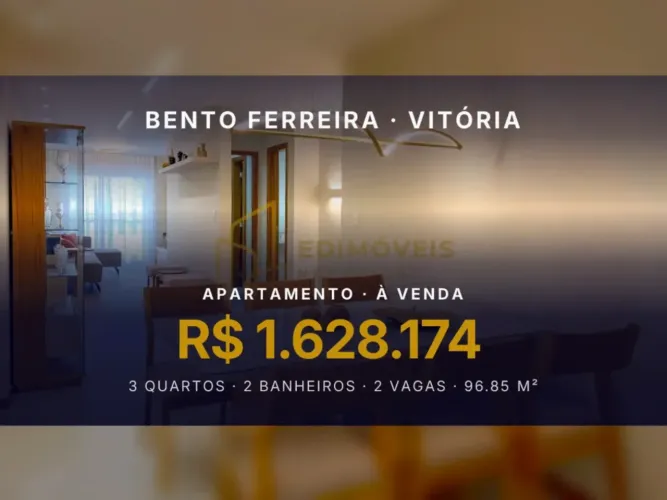 Exclusivo apartamento decorado em Bento Ferreira, agende sua visita!