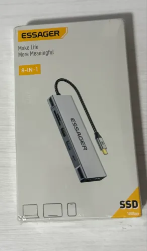 Hub 8 em 1 Essager com expansão para SSD NVME