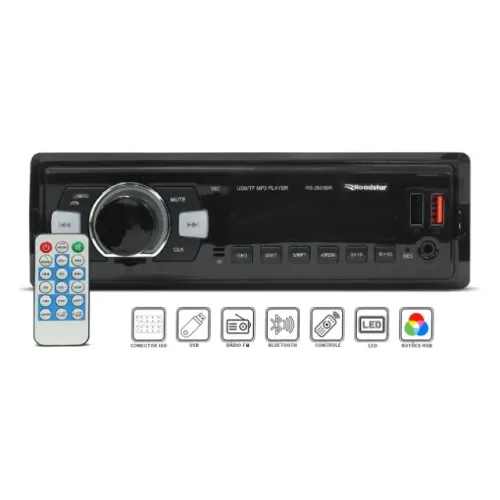 Som Automotivo RS-2605BR Plus Bluetooth 2 USB FM 4 RCA 4x48W