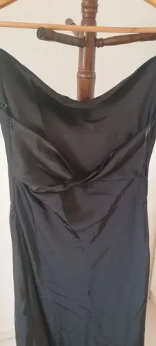 Vestido Preto Mídi Novo com Etiqueta - Tamanho P