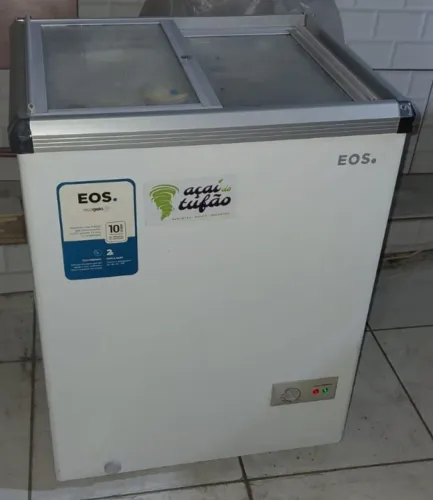 Freezer Conservador Horizontal Dupla Ação EOS Ecogelo 120L - Tampa de Vidro