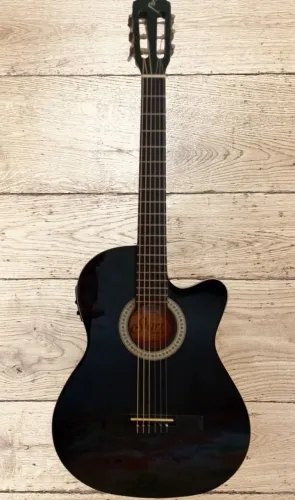 Violão Star Giannini NF.14 CEQ BK Elétrico Nylon Kit Completo