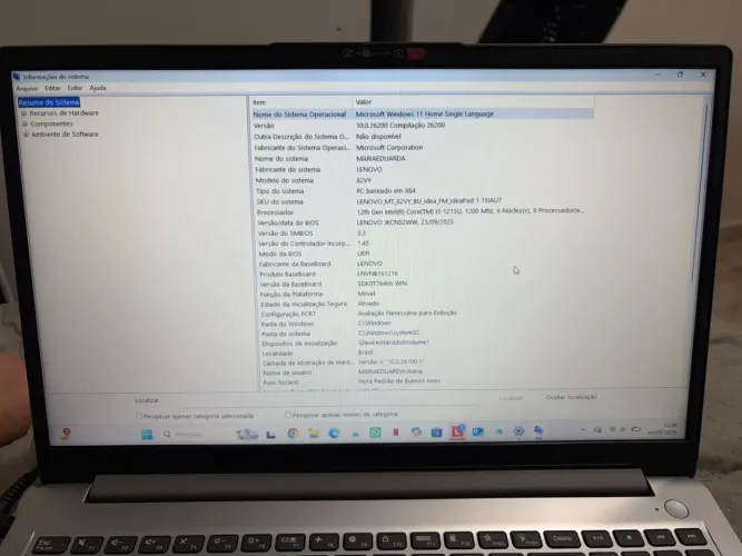 Notebook Lenovo 