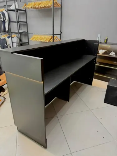 Balcão Todo Preto TX com Led
