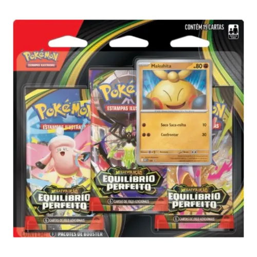 Bistre Triplo Pokémon Makuhita ME03 Equilíbrio Perfeito