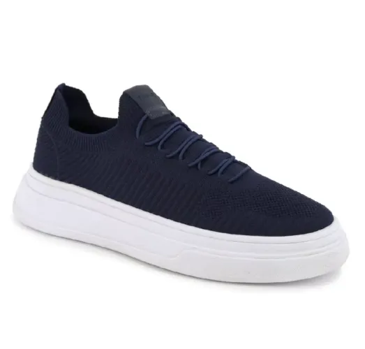 Tênis masculino casual Knit elástico.