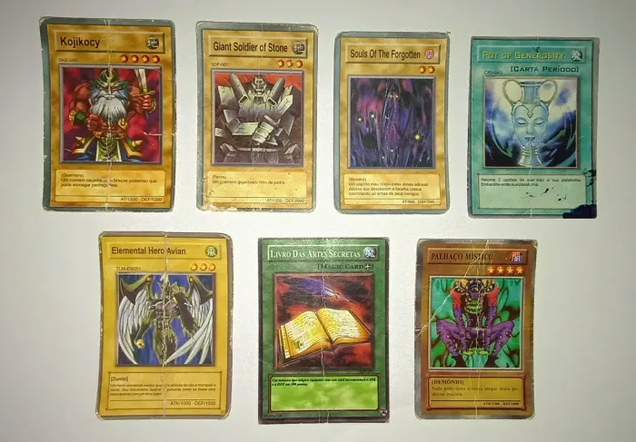 7 cartas Yu-Gi-Oh