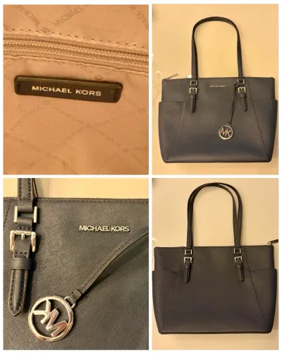 Michael Kors Charlotte Grande Bolsa Com Zíper Superior