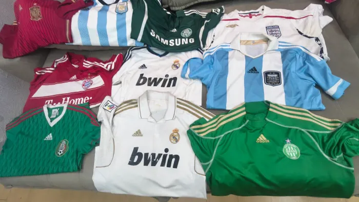 Camisas de times originais lote com 10 peças