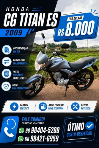 Vende-se Honda / Cg 150 Titan ES, 2009.