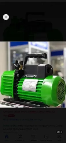 Bomba Vácuo 7 Cfm Bivolt Duplo Estágio 127v E 220v Ecotools
