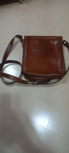 Bolsa italiana de couro com alça