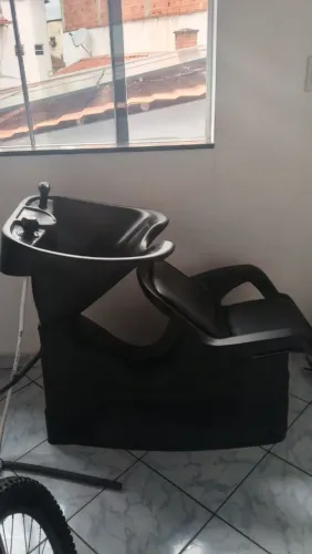 Lavatório profissional para salão de beleza-preto
