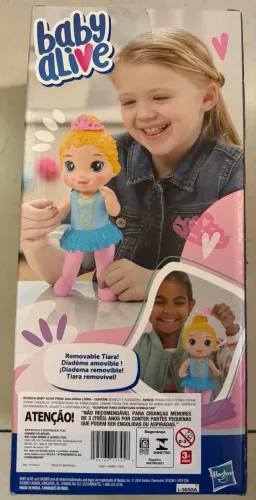 Baby Alive Princesa Bailarina da Hasbro, articulada.