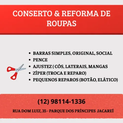 Conserto de roupas- Costureira
