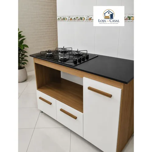 Bancada para Cooktop de 4 bocas.